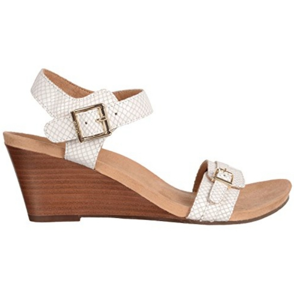 Vionic White Wedge Sandals